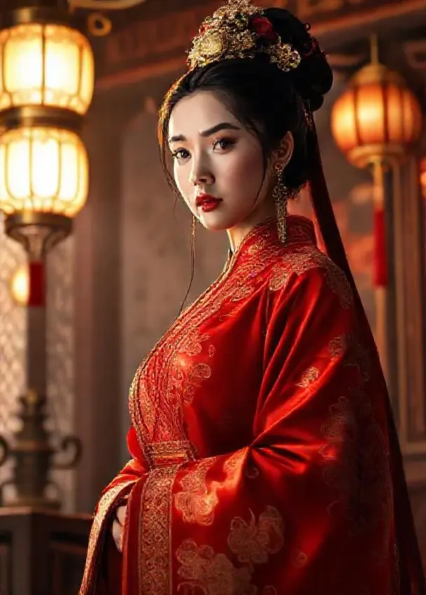《肥妻皇后不好惹（本站版）》短剧封面海报，古装、逆袭、重生题材