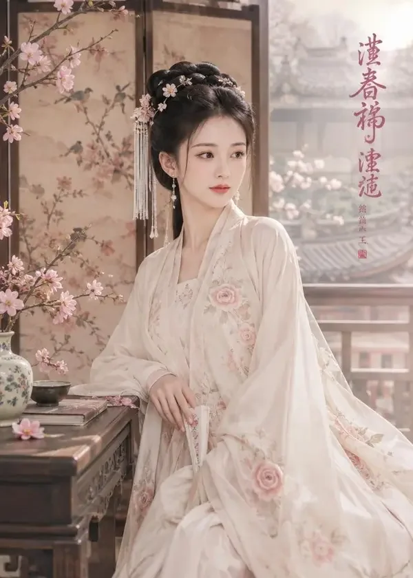 《首辅娇妻不装了》短剧封面海报，古装、甜宠、逆袭题材